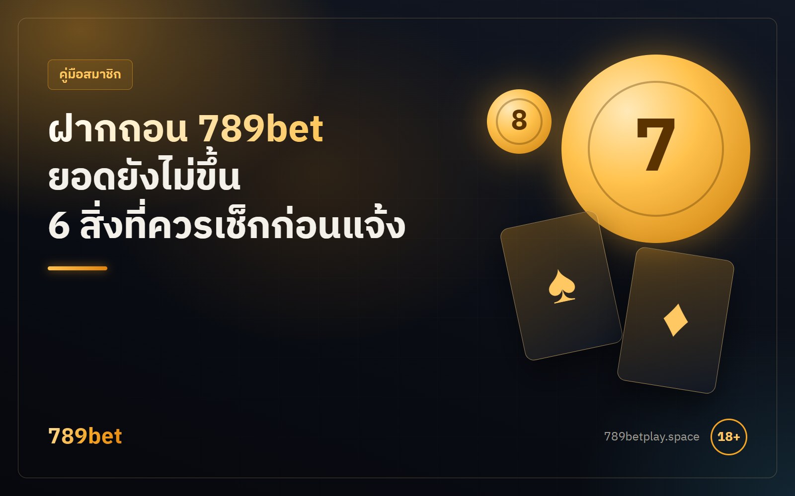 ฝากถอน 789bet ตรวจสถานะรายการเมื่อยอดยังไม่ขึ้น